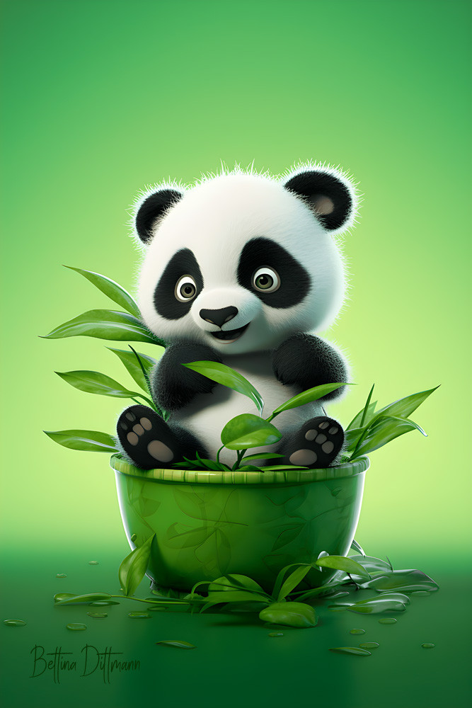 Panda Bambus 3