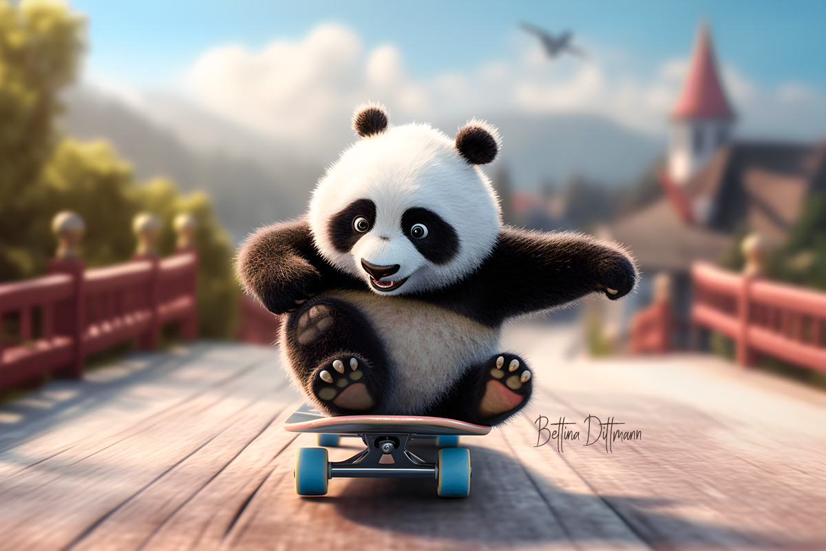Panda Skating