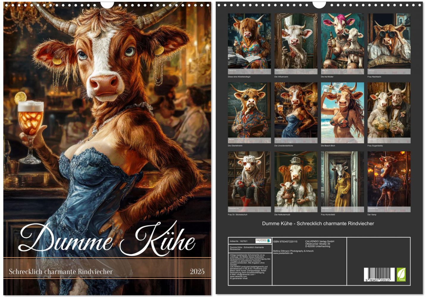 Mehr über den Artikel erfahren KALENDER | Dumme Kühe – Schrecklich charmante Rindviecher